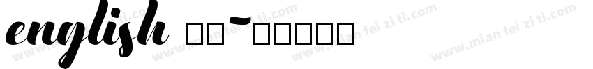 english 于氏字体转换